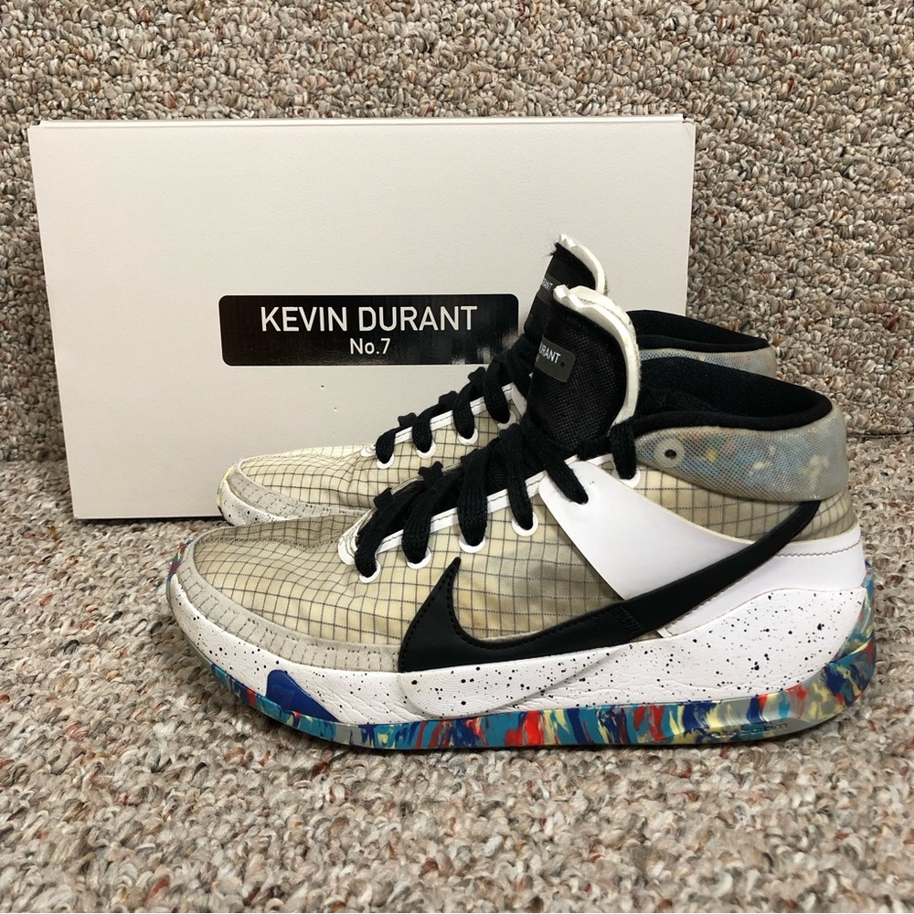 Nike KD 13 “Home” Athletic Shoes Men’s 7 Women’s 8.5 Multi Color Racer Blue